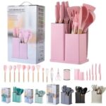 19-piece silicone kitchen utensil and knife set