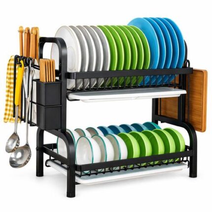 Premium Elegant Over The Sink Dish Drainer Rack