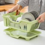 Plastic Dish Drying Rack - Drainer Rack With Tray