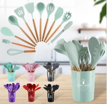 Silicone kitchen utensils