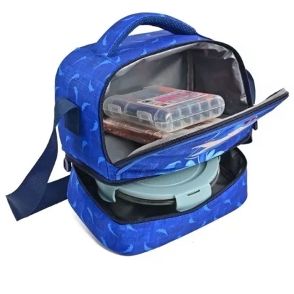 Double Layer Student Lunch Bag
